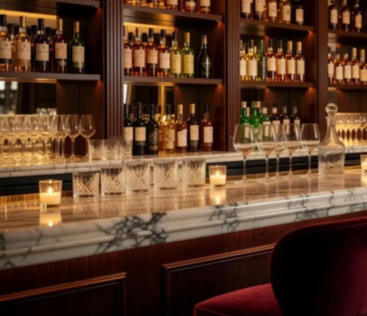 Elegáns, gyertyafényes bor- és whisky bár a Club Selection Hubban